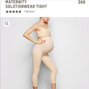 skims solutionwear maternity tights in sand